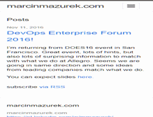 Tablet Screenshot of marcinmazurek.com
